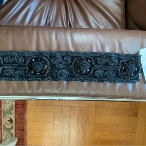 Black Velvet Beaded and Mesh Choker by Dolce & Gabbana